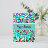 Happy Birthday Post Card Postkarte (Stehend Vorderseite)