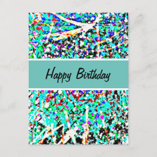Happy Birthday Post Card Postkarte