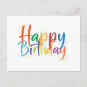 Happy Birthday Post Card Postkarte (Vorderseite)