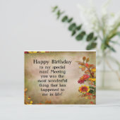 Happy Birthday Post Card Postkarte (Stehend Vorderseite)