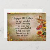 Happy Birthday Post Card Postkarte (Vorne/Hinten)