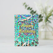 Happy Birthday Post Card Postkarte (Stehend Vorderseite)