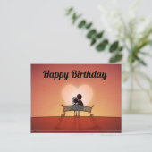 Happy Birthday Post Card Postkarte (Stehend Vorderseite)