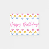 Happy Birthday Post it Note Post-it Klebezettel (Vorderseite)