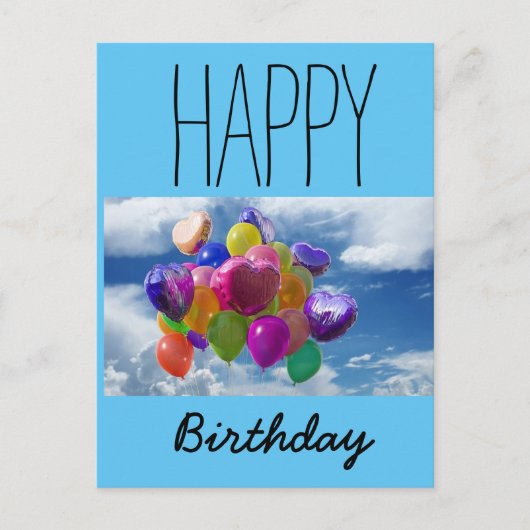 Happy Birthday Postcard #1 Postkarte (Vorderseite)
