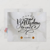 Happy Birthday Postcard Feiertagspostkarte (Vorne/Hinten)