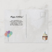 Happy Birthday Postcard Feiertagspostkarte (Rückseite)