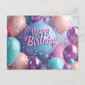 Happy Birthday Postcard Feiertagspostkarte
