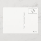 Happy Birthday Postcard für wissenschaftliche Nerd Postkarte (Rückseite)