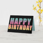 Happy Birthday Postcard Karte (Gelbe Blume)