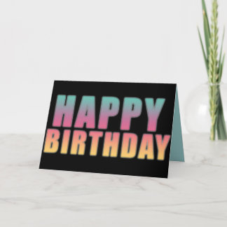 Happy Birthday Postcard Karte