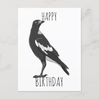 Happy Birthday Postcard mit australischer Magie Postkarte