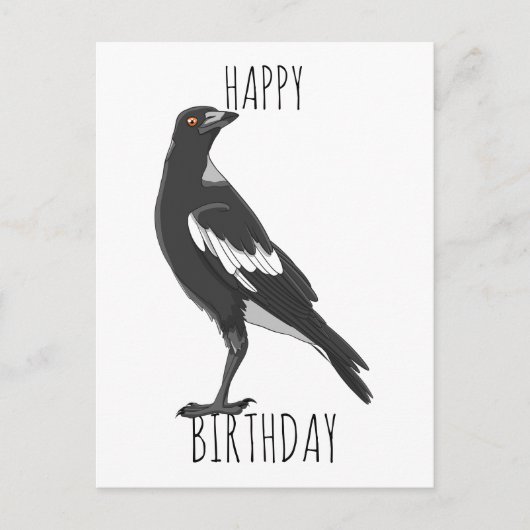 Happy Birthday Postcard mit australischer Magie Postkarte (Vorderseite)