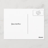 Happy Birthday Postcard | niedlicher Pinguin und B Postkarte (Rückseite)