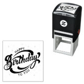 Happy Birthday Postcard Permastempel (Beispiel)