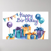 Happy Birthday Postcard Poster (Vorne)