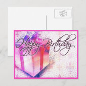 Happy Birthday PostCard Postkarte (Vorne/Hinten)