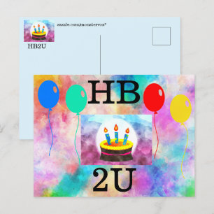 Happy Birthday Postcard Postkarte