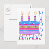 Happy Birthday Postcard Postkarte (Vorne/Hinten)