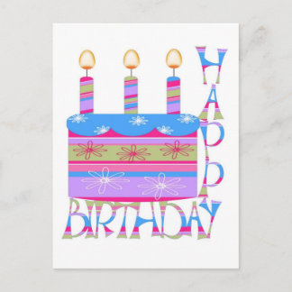 Happy Birthday Postcard Postkarte