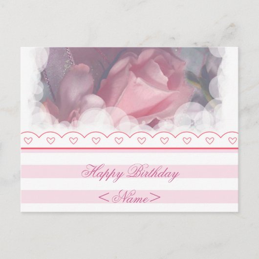 Happy Birthday Postcard Postkarte (Vorderseite)