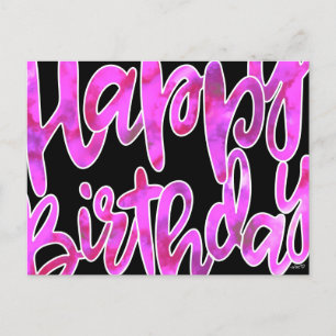 Happy Birthday Postcard Postkarte