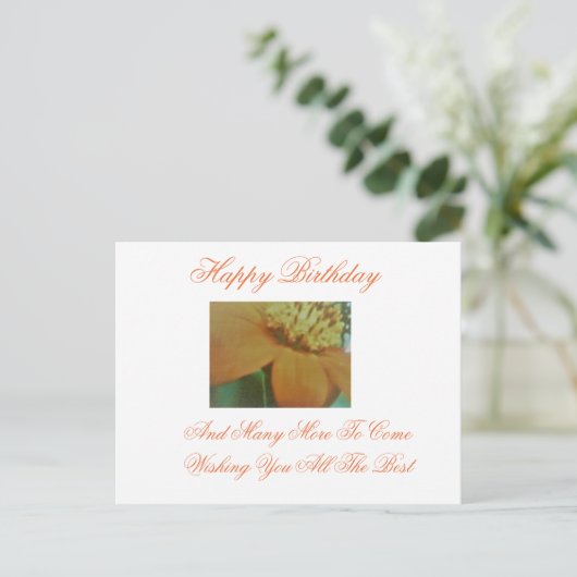 Happy Birthday Postcard Postkarte (Stehend Vorderseite)