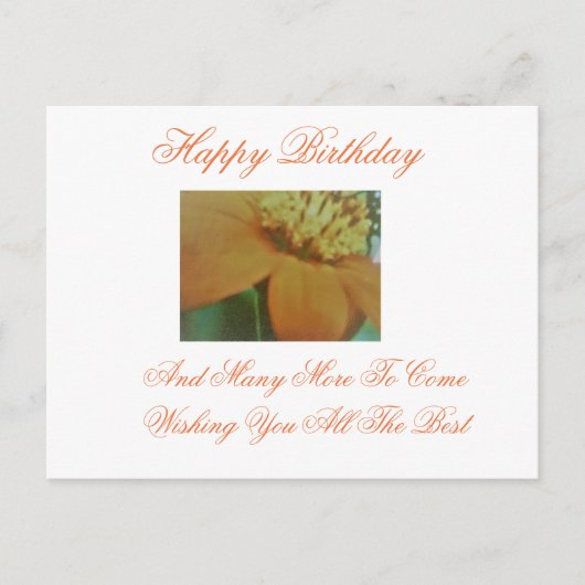 Happy Birthday Postcard Postkarte (Vorderseite)
