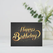 Happy Birthday Postcard Postkarte (Stehend Vorderseite)