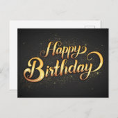 Happy Birthday Postcard Postkarte (Vorne/Hinten)