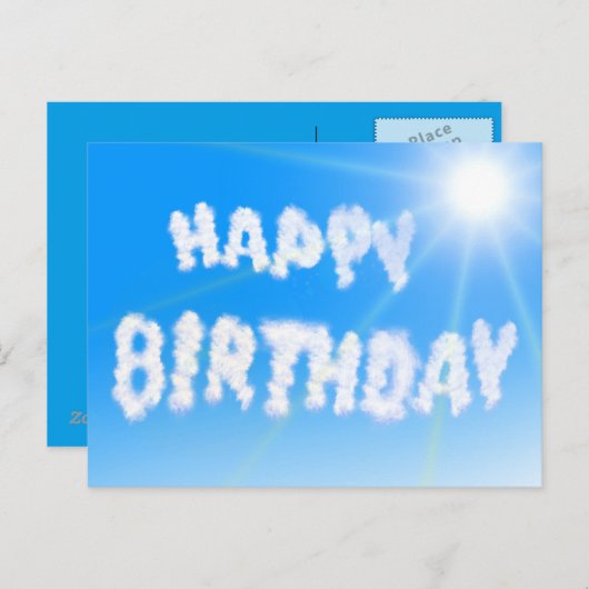 Happy Birthday Postcard Postkarte (Vorne/Hinten)