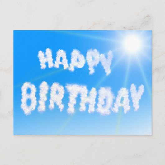 Happy Birthday Postcard Postkarte (Vorderseite)