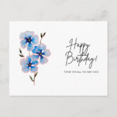 Happy Birthday Postcard Postkarte (Vorderseite)