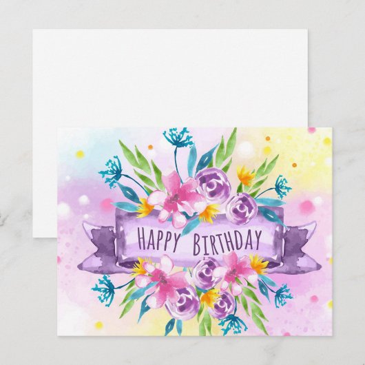 Happy Birthday Postcard Postkarte