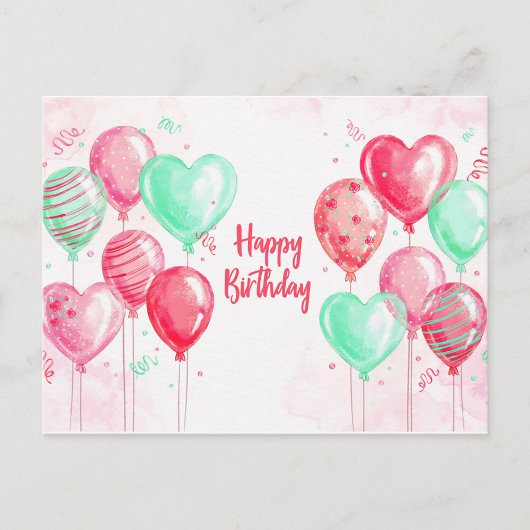 Happy Birthday Postcard Postkarte