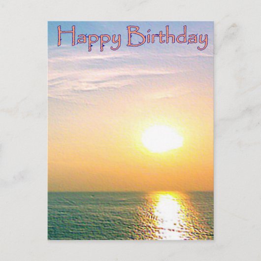 Happy Birthday Postcard Postkarte (Vorderseite)