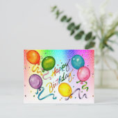 Happy Birthday - Postcard Postkarte (Stehend Vorderseite)