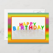 Happy Birthday Postcard Postkarte (Vorne/Hinten)