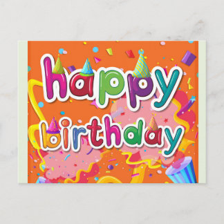 Happy Birthday Postcard Postkarte