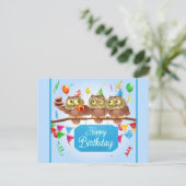 Happy Birthday Postcard Postkarte (Stehend Vorderseite)