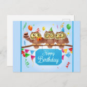 Happy Birthday Postcard Postkarte (Vorne/Hinten)
