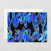 Happy Birthday Postcard Postkarte (Vorne/Hinten)