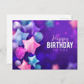 Happy Birthday Postcard Postkarte (Vorne/Hinten)