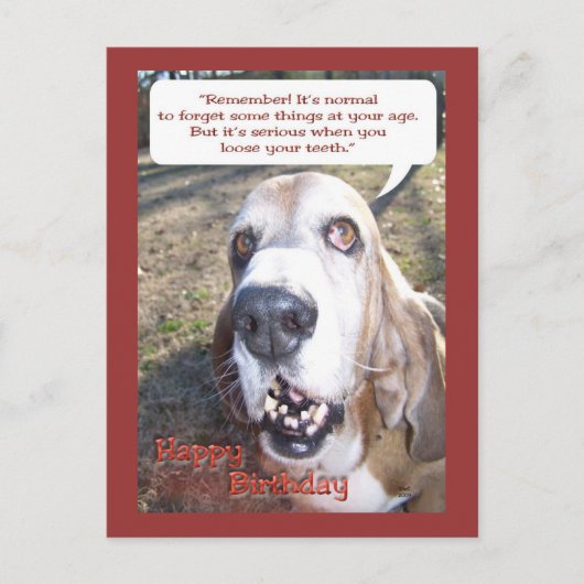 Happy Birthday Postcard Postkarte (Vorderseite)