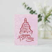 Happy Birthday Postcard Postkarte (Stehend Vorderseite)