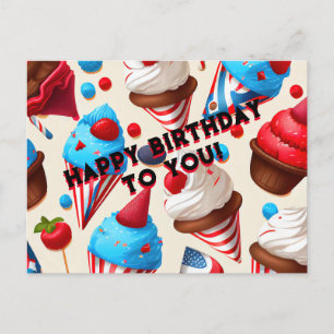 Happy Birthday Postcard Postkarte