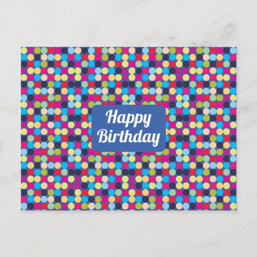 Happy Birthday - Postcard Postkarte (Vorderseite)