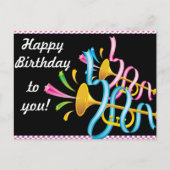 Happy Birthday Postcard Postkarte (Vorderseite)
