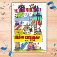 HAPPY BIRTHDAY Postcard von Nicole Janes