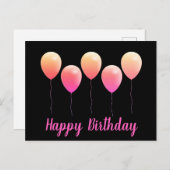 Happy birthday postcards postkarte (Vorne/Hinten)